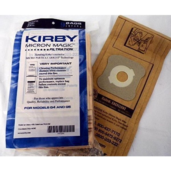 Kirby Kirby Vacuum Cleaner Bags Micron Magic 197394 fits G3 - G7 + Belt by Kirby Kit KirBagKit_0008_1-5
